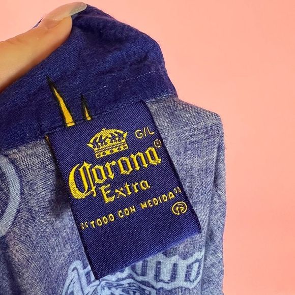 ❌SOLD❌ Corona Beer Beach Button Shirt - Picture 5 of 5